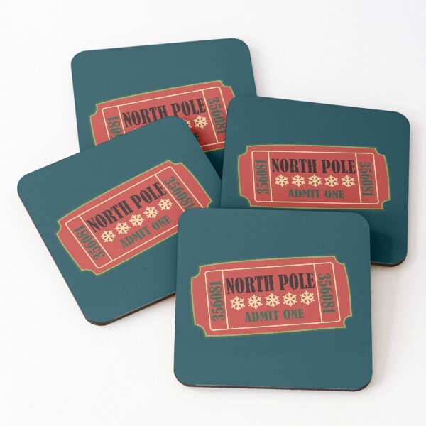 Item preview, North Pole Christmas Ticket Stub designed and sold by CocoandDaisy.