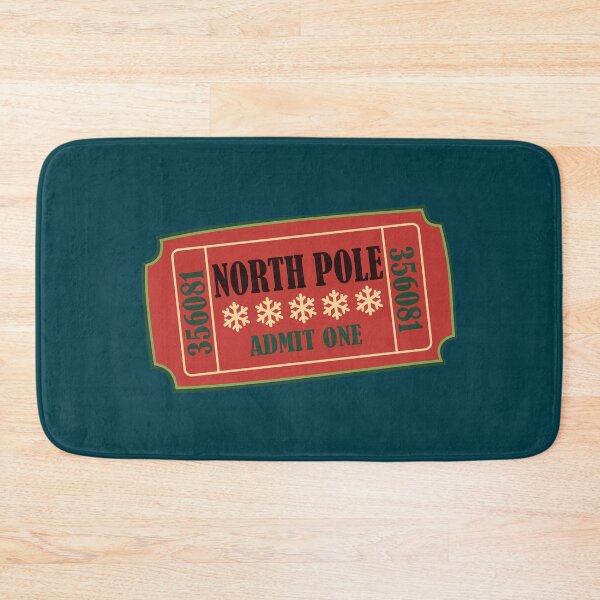 Item preview, North Pole Christmas Ticket Stub designed and sold by CocoandDaisy.