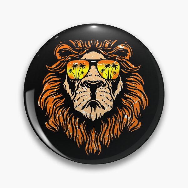 Item preview, Funny lion with sunglasses designed and sold by Mila1946.