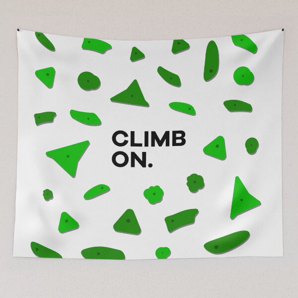 Item preview, Climb On Climbing Holds Sticker Pack - Green designed and sold by Seth's Tees.