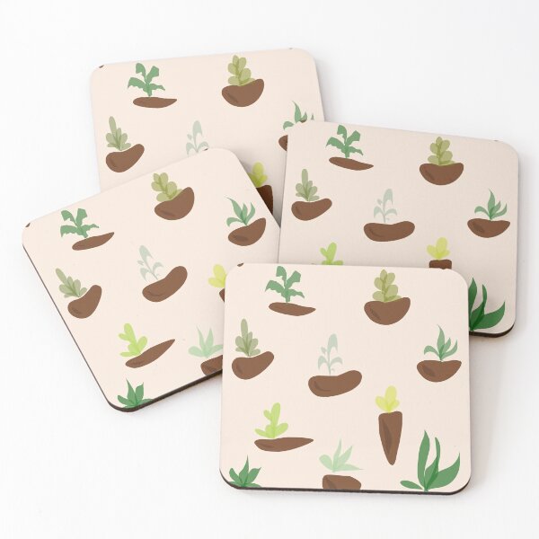 Item preview, Cute Potted Plants Pattern  designed and sold by littlebloom.