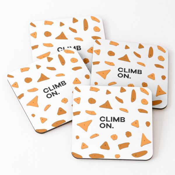 Item preview, Climb On Climbing Holds Sticker Pack - Orange designed and sold by Seth's Tees.