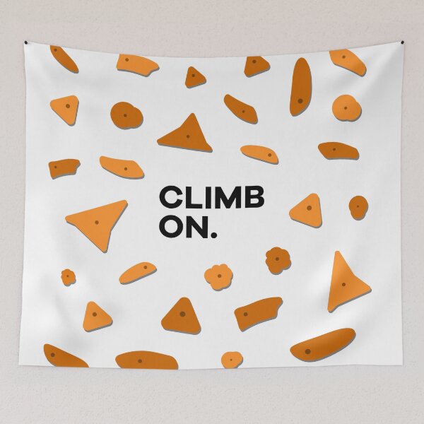 Item preview, Climb On Climbing Holds Sticker Pack - Orange designed and sold by Seth's Tees.