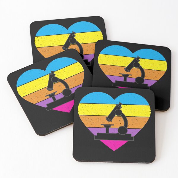 Item preview, PURPLE HEART SHAPED RETRO TEXTURED SUNSET MICROSCOPE designed and sold by Hippiesole.
