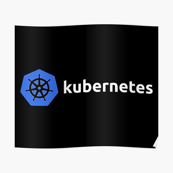 "Kubernetes Logo" Poster for Sale by brokenkneestees | Redbubble