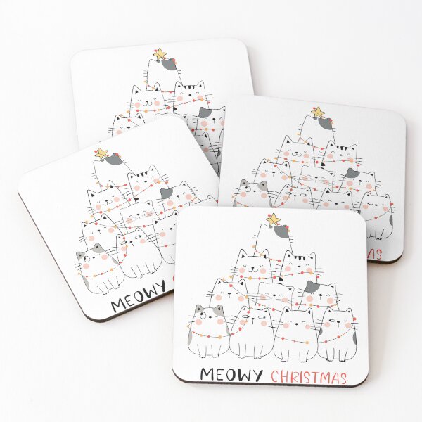 Item preview, Cute Merry Christmas kitties designed and sold by Brendsy.