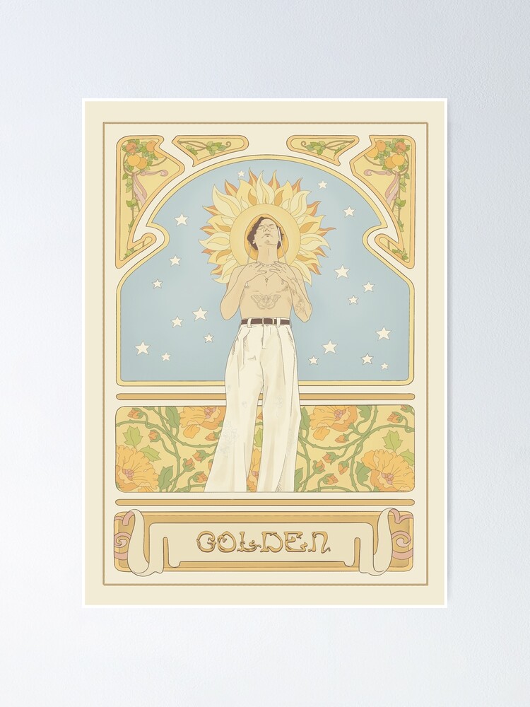 Alternate view of (You're so) Golden Art Nouveau Poster