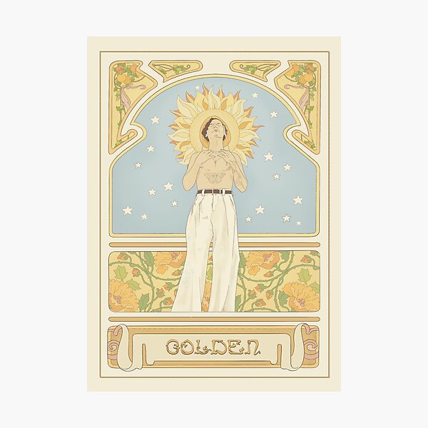 (You're so) Golden Art Nouveau Photographic Print