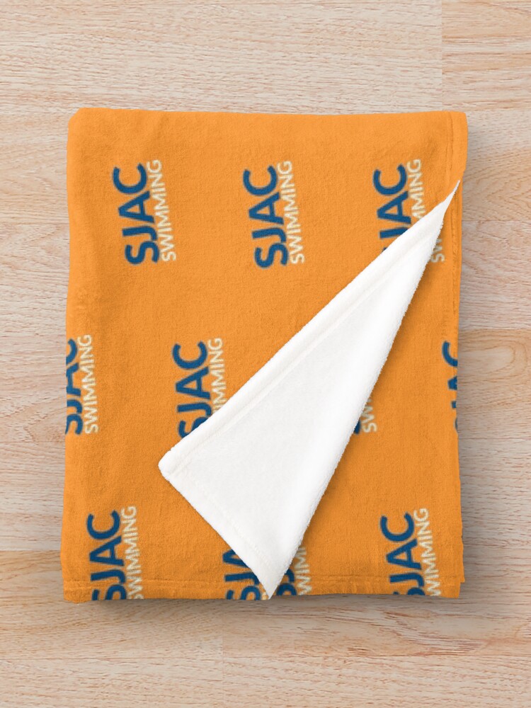 Alternate view of SJAC Pattern Orange Throw Blanket