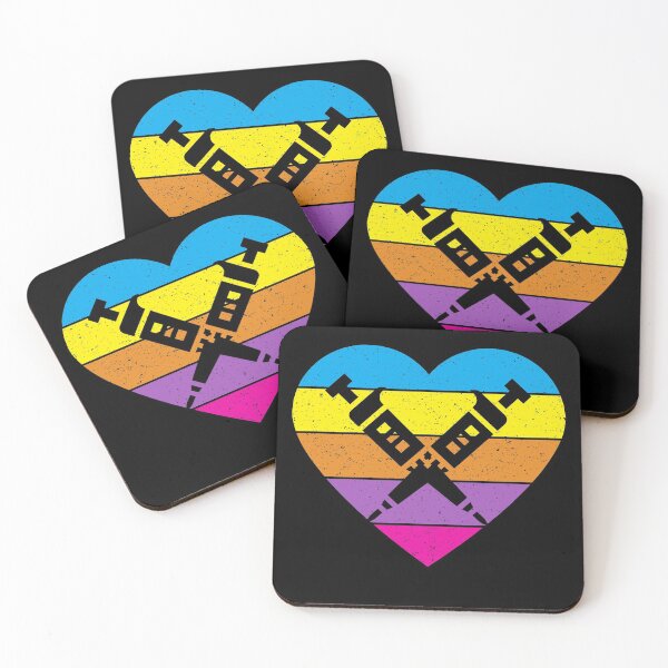 Item preview, PURPLE HEART SHAPED RETRO TEXTURED SUNSET PIPETTES designed and sold by Hippiesole.