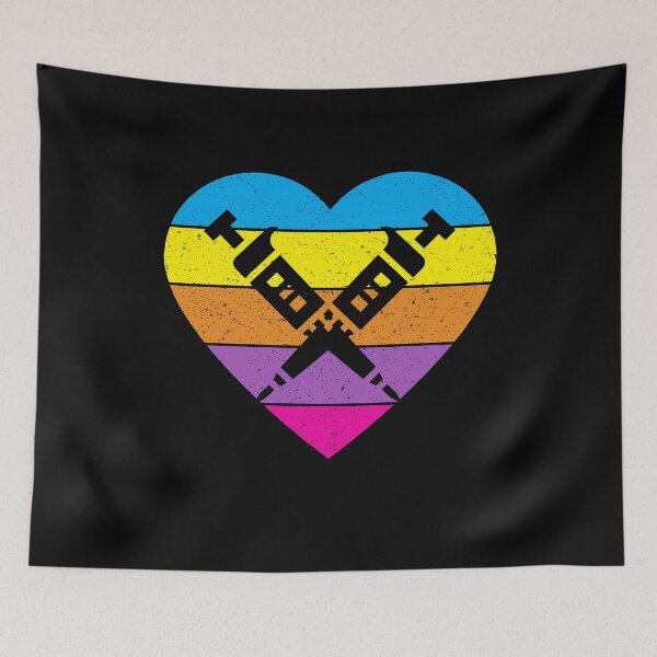 Item preview, PURPLE HEART SHAPED RETRO TEXTURED SUNSET PIPETTES designed and sold by Hippiesole.