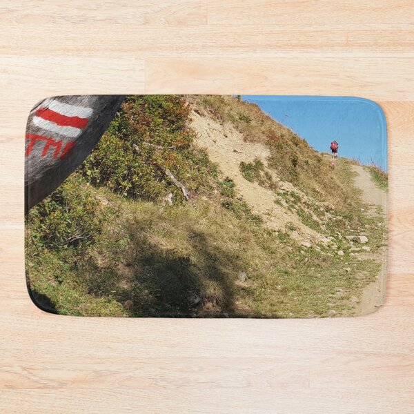 Item preview, Tour Du Mont Blanc (TMB) trail sign. Red and white. On the right path. designed and sold by JellyBeenzz.