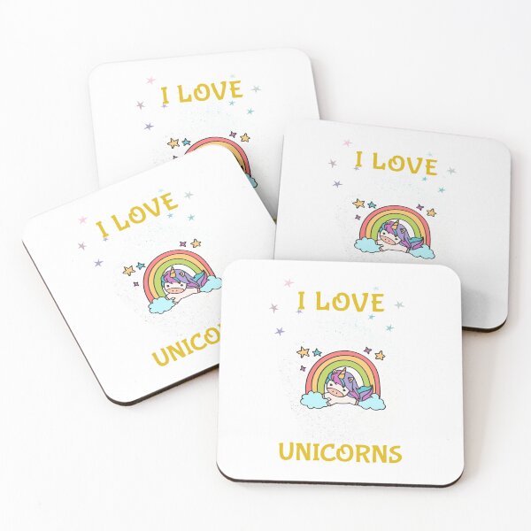 Item preview, I love Unicorns designed and sold by rbcc.