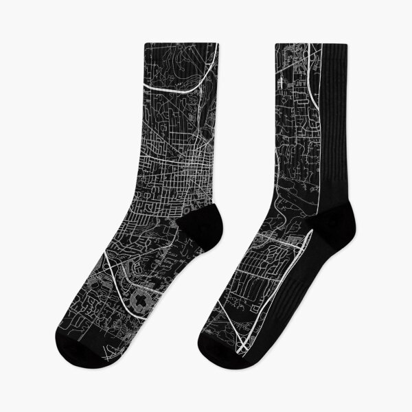 Item preview, Ann Arbor, Michigan Map Art (Black) designed and sold by HawkstoneDesign.
