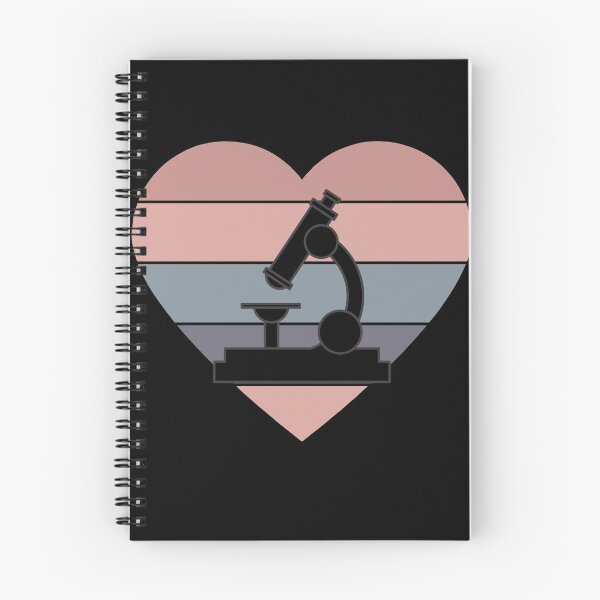 Item preview, PINK HEART SHAPED RETRO SUNSET MICROSCOPE SCIENCE designed and sold by Hippiesole.