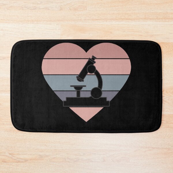 Item preview, PINK HEART SHAPED RETRO SUNSET MICROSCOPE SCIENCE designed and sold by Hippiesole.