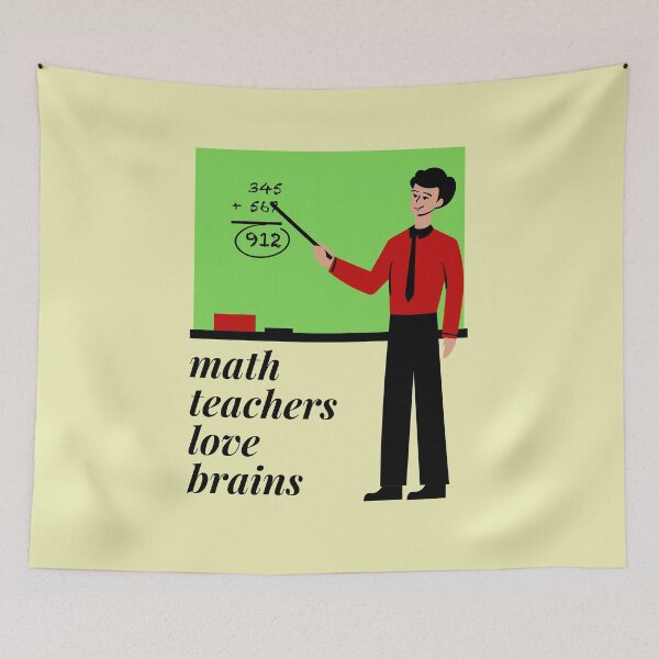 Item preview, Math Teachers Love Brains designed and sold by Mamibo.