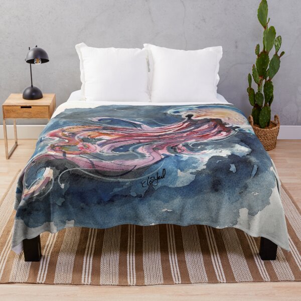 Item preview, Jellyfish - Sea Jelly - Watercolor Painting Art designed and sold by elasteel.