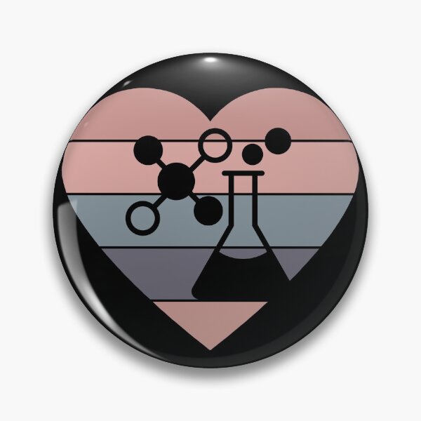 Item preview, PINK HEART SHAPED RETRO SUNSET CHEMISTRY FLASK designed and sold by Hippiesole.