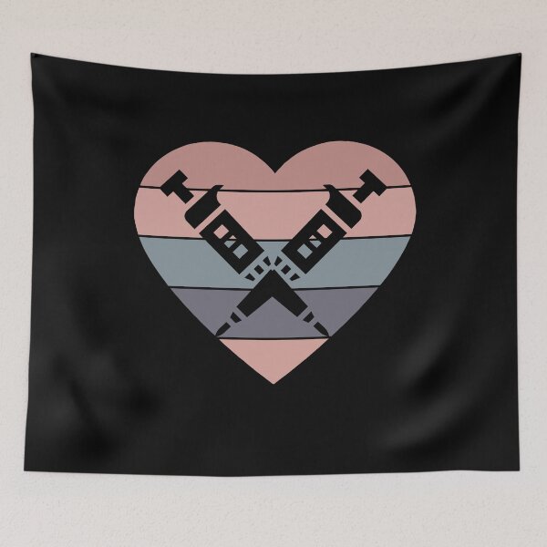 Item preview, PINK HEART SHAPED RETRO SUNSET PIPETTES designed and sold by Hippiesole.