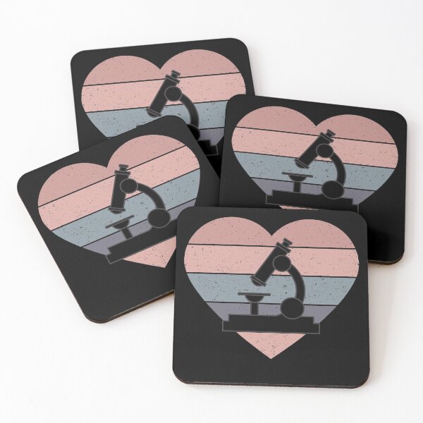 Item preview, PINK HEART SHAPED RETRO TEXTURED SUNSET MICROSCOPE designed and sold by Hippiesole.