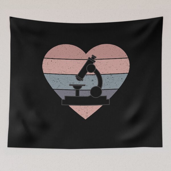 Item preview, PINK HEART SHAPED RETRO TEXTURED SUNSET MICROSCOPE designed and sold by Hippiesole.