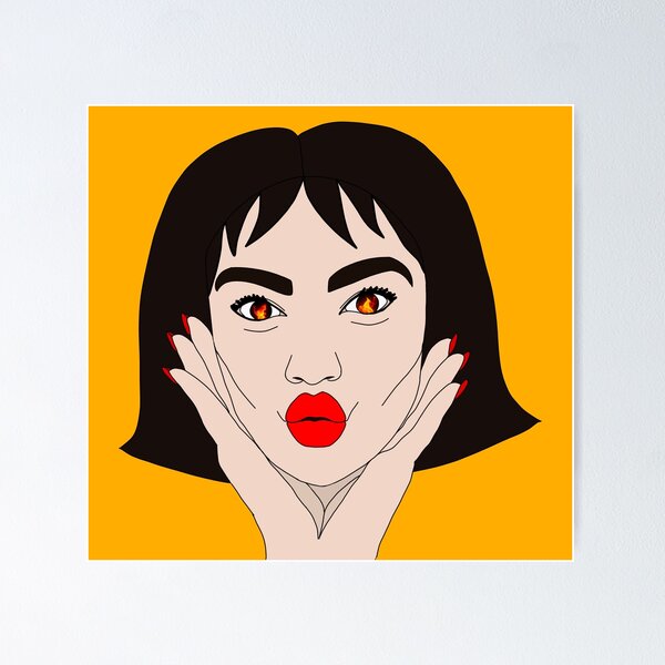 Item preview, Girl with Fire designed and sold by thesecurvylines.