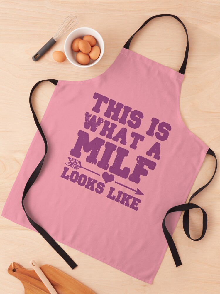 Milfin' Ain't Easy, Funny Mom Gift, MILF Apron for Sale by Vintagemashup