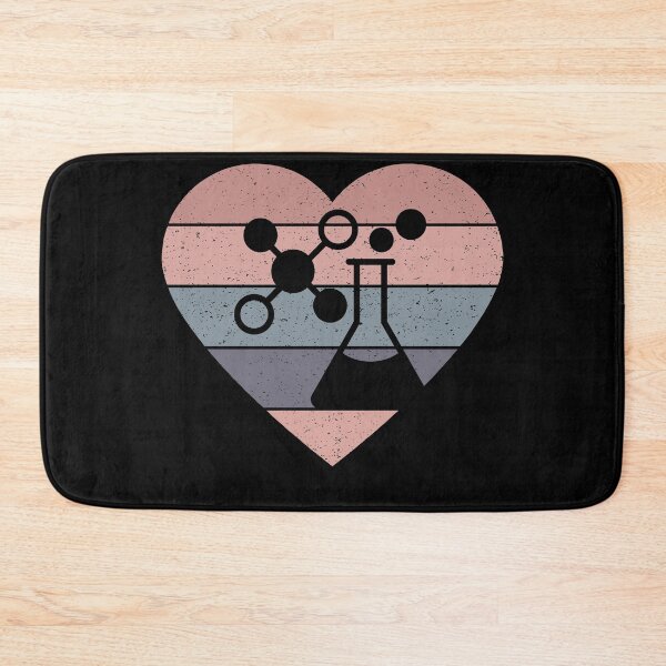 Item preview, PINK HEART SHAPED RETRO TEXTURED SUNSET CHEMISTRY FLASK designed and sold by Hippiesole.