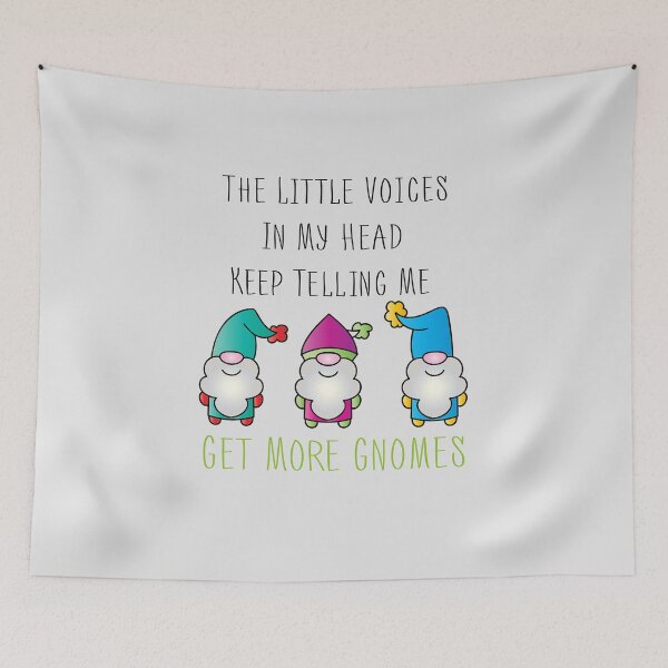 Artikelvorschau, The Little Voices in my Head keep telling me Get More Gnomes Christmas Funny Gardening Gift Ideas For Gardener And Plant Lover entworfen und verkauft von california2020.