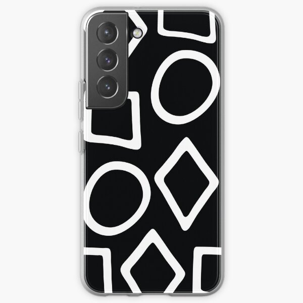 Shapes Black and White Samsung Galaxy Soft Case