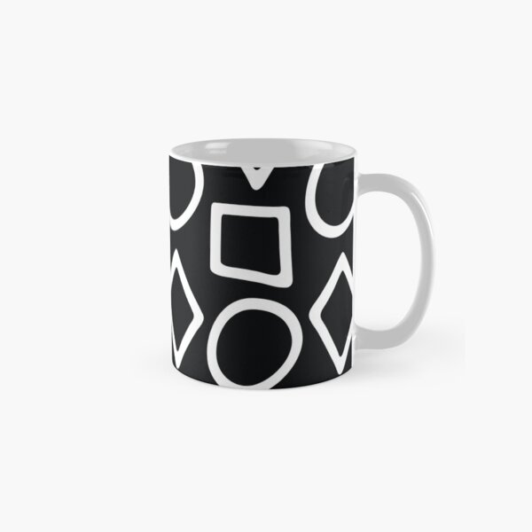 Shapes Black and White Classic Mug