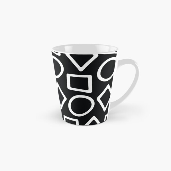 Formes noir et blanc Mug long