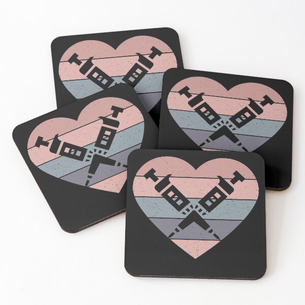 Item preview, PINK HEART SHAPED RETRO TEXTURED SUNSET PIPETTES designed and sold by Hippiesole.