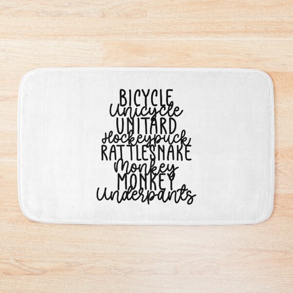Item preview, Monkey Monkey Underpants Black White Fan Quote designed and sold by Sunny Collections.