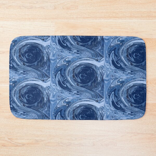 Item preview, Larynx chakra, throat chakra blue power of intuition abstract liquid art art designed and sold by Susanna Schorr.