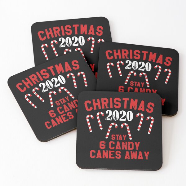 Item preview, Christmas In Quarantine 6 Candy Canes Apart Social Distancing designed and sold by RainbowPandas.