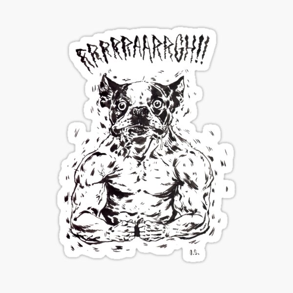 RRRAAARRGH!! Boston Were-ier Sticker