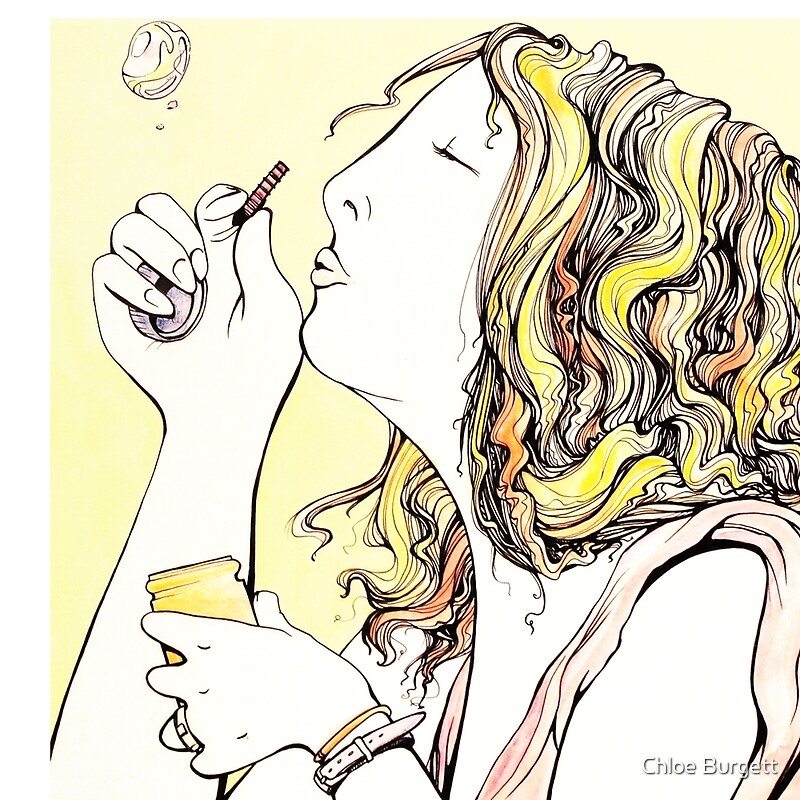 "Bubbles and Steph" by Chloe Burgett Redbubble