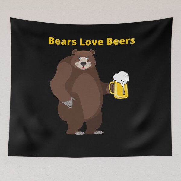 Item preview, Bears Love Beers  designed and sold by MuscleCarTs.