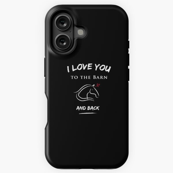 Aperçu de l'œuvre Je t'aime à la grange et à l'arrière - Idées de cadeaux d'équitation créée et vendue par Brother's Clothing.