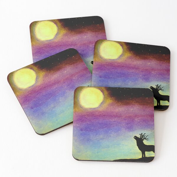 Item preview, Deer under Moonlight designed and sold by AJSkinnerPrints.