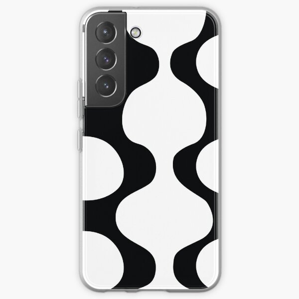 Curves and Circles Black and White Samsung Galaxy Soft Case