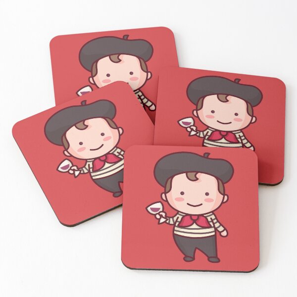 Item preview, Kawaii French Parisian Man Character designed and sold by SLAG-Creative.