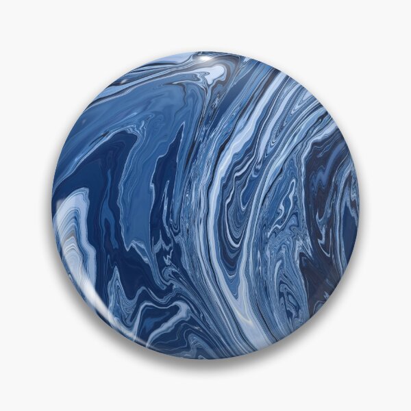 Item preview, Larynx chakra, throat chakra blue power of intuition abstract liquid art art designed and sold by Susanna Schorr.