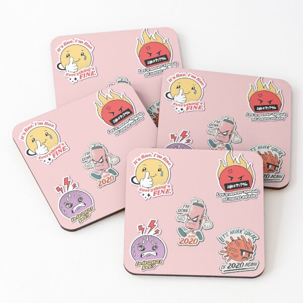 Item preview, Anti 2020 - coronavirus sticker pack - funny designed and sold by missmarylin.