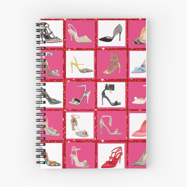 Item preview, High Heel Collage Pink Glitter Pumps Stilettos designed and sold by lorrinani.