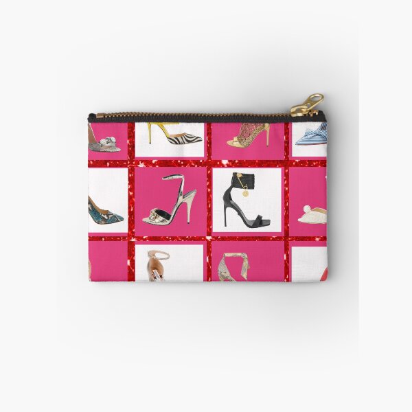 Item preview, High Heel Collage Pink Glitter Pumps Stilettos designed and sold by lorrinani.
