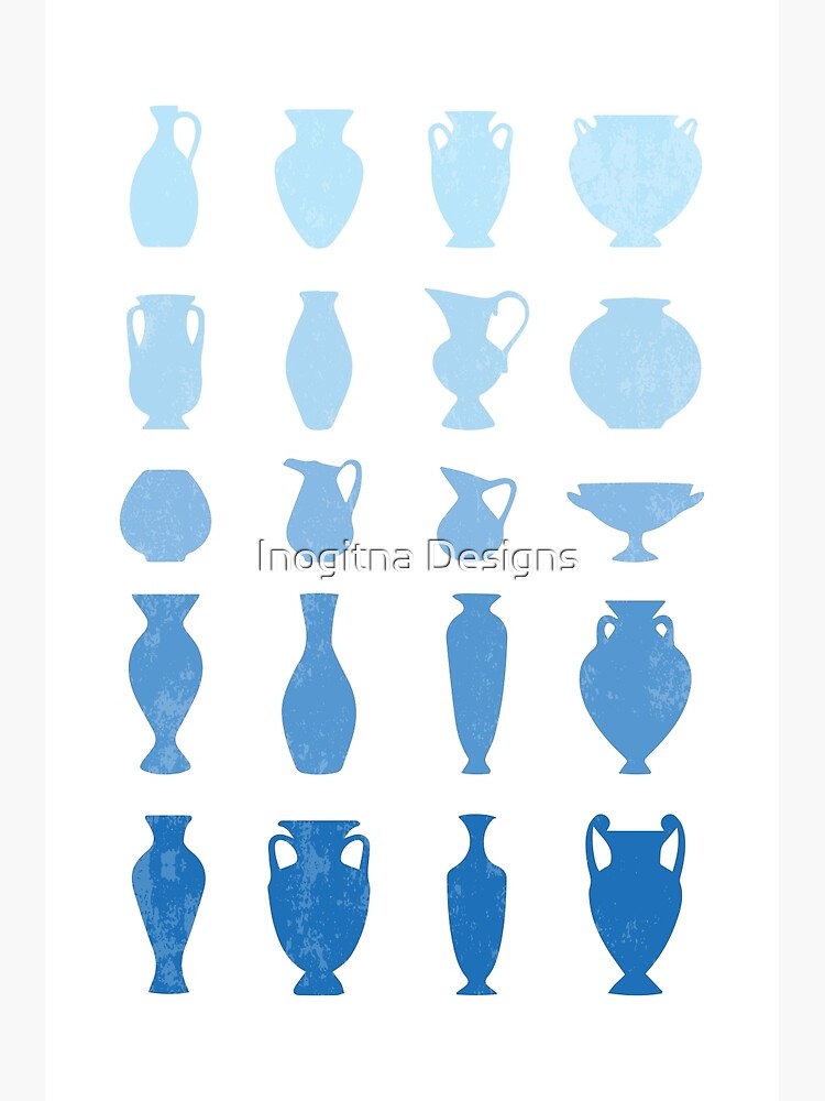 Blue Aegean Greek Vases by inogitna