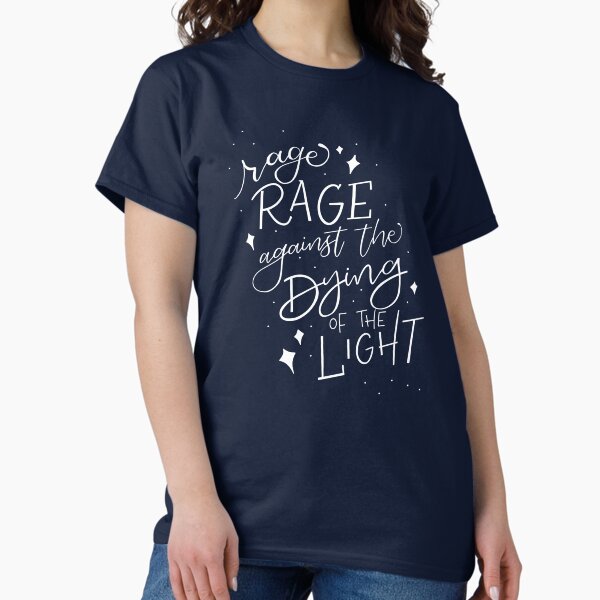 Vista previa del artículo con la obra «Rabia, rabia contra la muerte de la luz», diseñado y vendido por Thenerdlady.